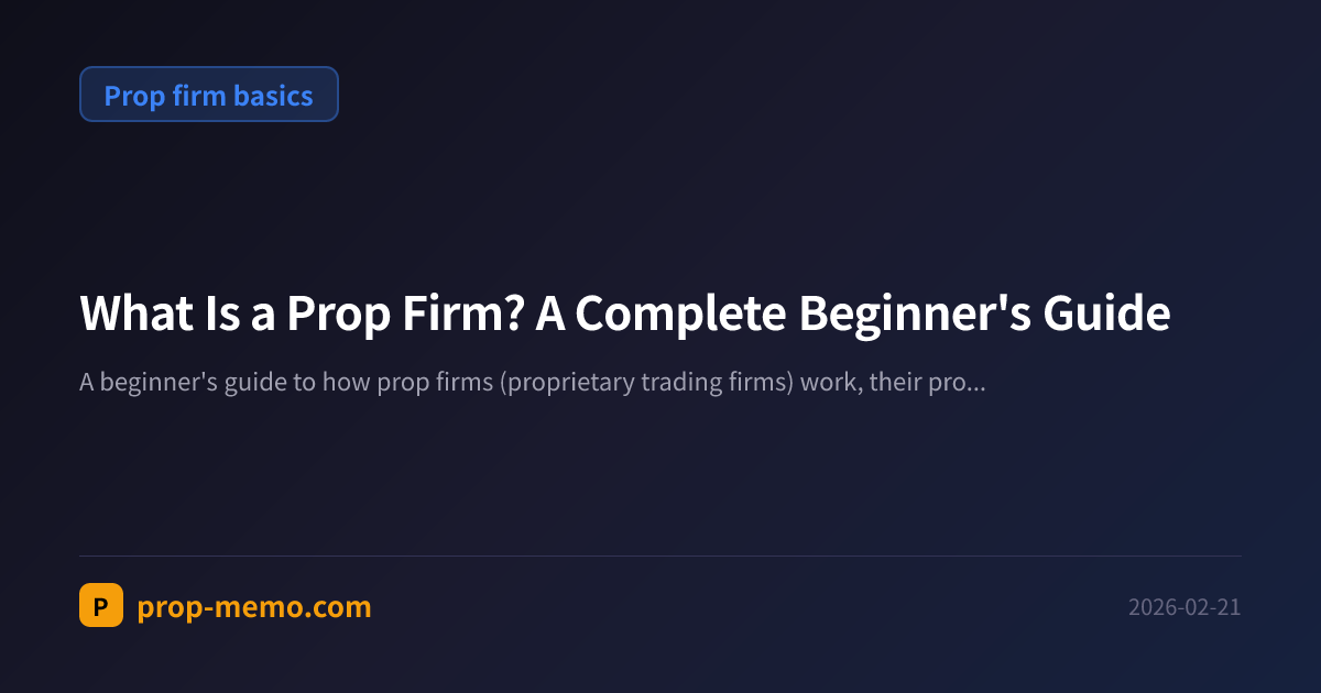 What Is a Prop Firm? A Complete Beginner's Guide